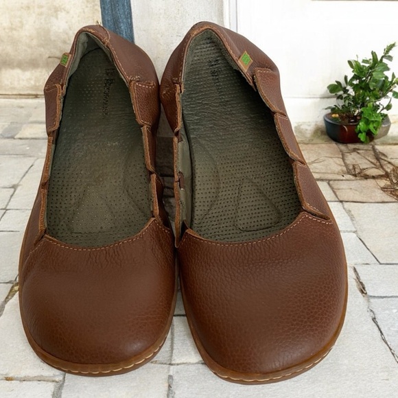 SOLD El Naturalista Women EU 40 US 9 Viajero Slipper Flat Shoe Leather brown - Picture 16 of 16